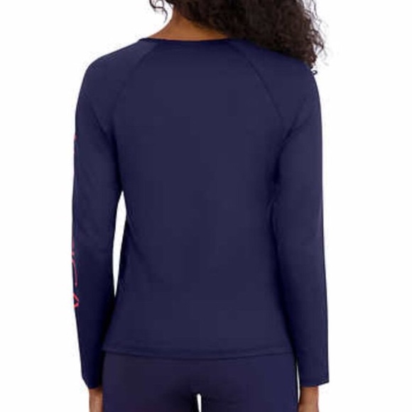 NAUTICAL SWIM RASH GAURD LONG SLEEVE TOP - Picture 3 of 10
